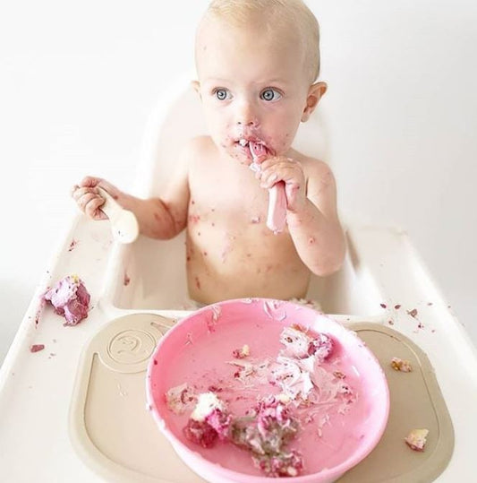 Do you have a tot that likes to toss their dinner?