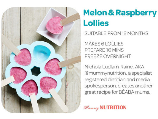 Melon & Raspberry Lollies