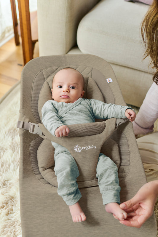 Entertaining baby in their bouncer