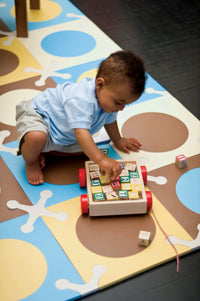 Skip Hop - Blue and Gold Playspot Mat-The Stork Nest